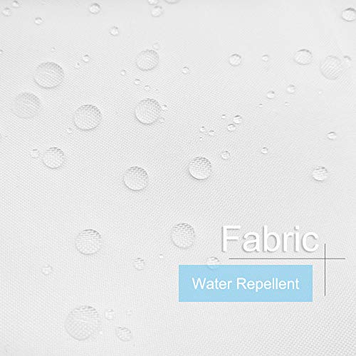 Wellcolor 36X72 Shower Curtain Liner, Water Repellent Small White Fabric Cloth Shower Curtain Sets For Spa Hotel, Machine Washable, Odorless, Stall Size #TOP1