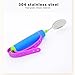 Adaptive Utensils Spoons, Hand Tremors Adaptive Utensils for Arthritis, Flexible Head Rotation Non Slip Easy Grip Handles Special Built Up Elderly Spoon with Silicone Handle Band