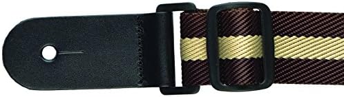 San Leandro Strap UN-010 Classic Ukulele Strap, Brown/Tan