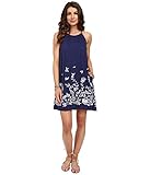 Lucky Brand Women's Floral Embroidered Dress