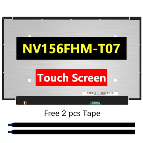 TFTcenter NV156FHM-T07 V8.0 V8.1 V8.3 V8.4 LCD Touch Screen Replacement, Touchscreen 15.6 inch 1920x1080 40Pin Laptop Display Panel (Panel Only)(Not for Others Model)