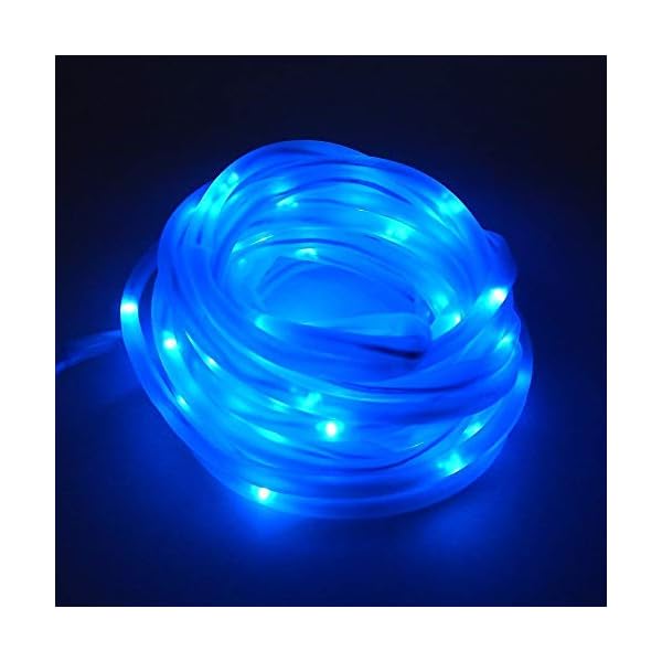 XUNATA LED Solar Lichterschlauch 10M 100 LEDs Lichter IP65 Wasserdicht Schlauchlicht Lichtschlauch für Garten, Weihnachten, Hochzeit, Party