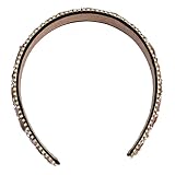 CIMAXIC ラインストーンカチューシャ ヘアアクセサリー 女性用 シャンパンカラー 創造的なデザイン 結婚式 プロム 誕生日向け ヘッドドレス