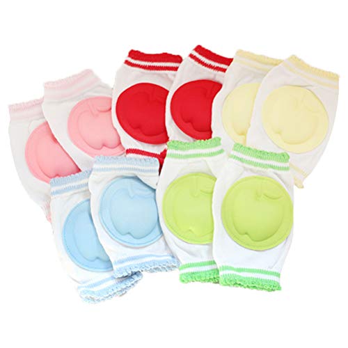 5 Pairs Knee Pads for Babies Baby Crawling Knee Pads Baby Knee Pads Crawling Protector Baby Kneepads Infant Toddler