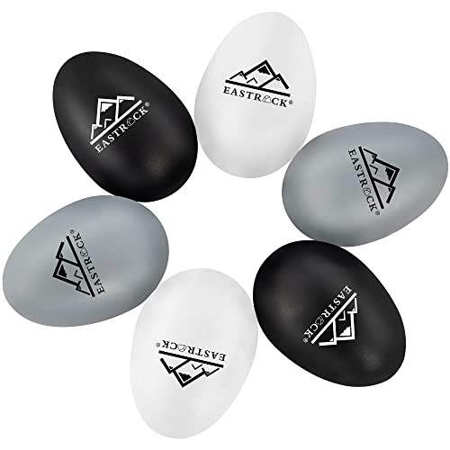 Eastrock Egg Shakers Set And Stainless Steel Cylinder Shaker Latin Percussion Instrument For Professional Band Accompaniment #TOP1