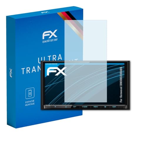atFoliX Screen Protection Film compatible with Kenwood DMX8020DABS Screen Protector, ultra-clear FX Protective Film (3X)