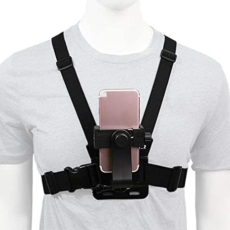 Qcwwy Wearing Accessories, Cellphone Chest Harness Strap With Phone Holder For Live Streaming Outdoor Cycling Chest Mount Harness Strap Adjustable For Live Streaming Outdoor Cycling