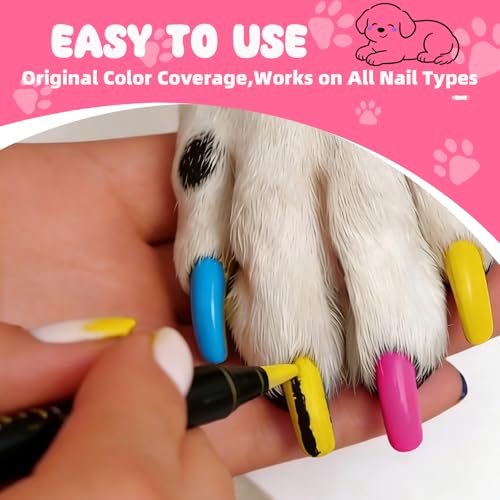 50% Off OLINGYOU Dog Nail Art Pens + Free Bow Set - Image 5