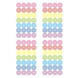 Binder Hole Stickers - Self Adhesive Paper Reinforcement Labels 4 Sheets