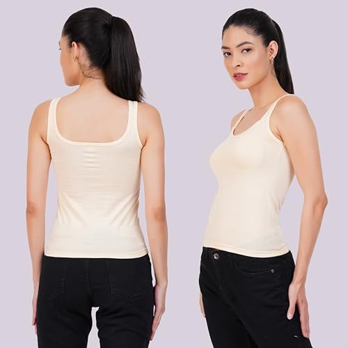 Image of Camisole Tank Top for Women | Ultra-Soft Pure Cotton Innerwear
