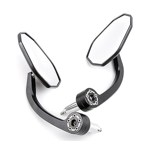 MIAOLISI Espejos Retrovisores De Motocicleta CNC Universales De 7/8 22mm para Y&AMAH&A MT 07 para Y&AMAH&A MT 09 Espejo De Extremo De Manillar Espejo Retrovisor De Motocicleta