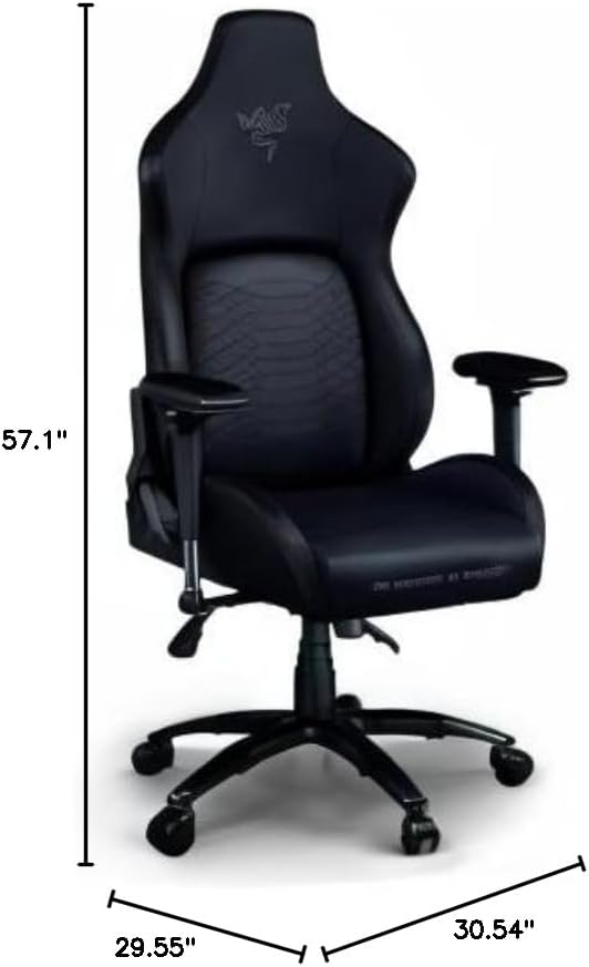 Razer Iskur XL Gaming Chair dimensions diagram