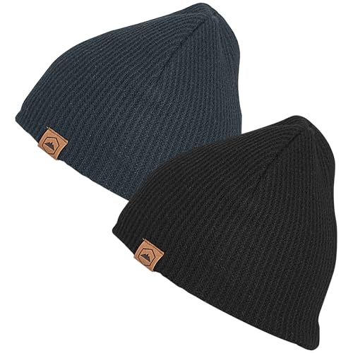 31% Off Tough Headwear Ribbed Beanie Hat - 2-Pack Stretch Fit