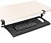 Stand Steady Easy Clamp On Keyboard Tray - Large Size - No Need to Screw into Desk! Slides Under Desk - Easy 5 Min Assembly - Great for Home or Office!