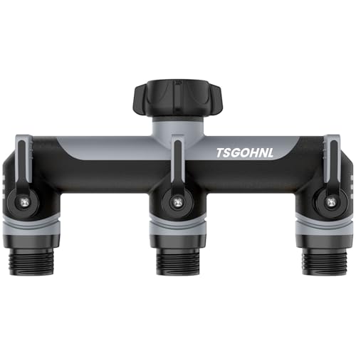 Yayamz 3 Way Garden Hose Splitter,High Flow Outdoor Faucet Splitter