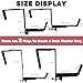 Arilaca 4 Pack Window Box Brackets for Railing Adjustable Planter Box Brackets Flower Box Brackets for Railings Deck Bird Feeder Hanger for Railing Heavy Duty Shelf Bracket for Windowsills, Fences