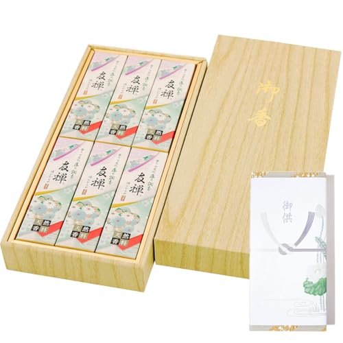 【 包装 蓮のし付き 】梅薫堂 匠の調香友禅6箱入【紙箱】/「甘く多彩に変化する香り、白檀基調のお線香。至高のひとときを贈る高級ギフトに」 日本製 国産 淡路島 線香 お線香 御香 お香 アロマ 御供 お供え物 進物用 贈り物 贈答用 セット ご霊前 ご仏