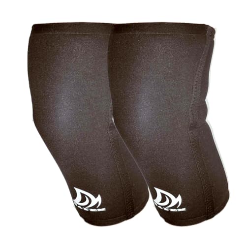 DAYEM Rodilleras, Neopreno para Powerlifting y Levantamiento de Pesas, Diseño Antideslizante para Hombres y Mujeres en Crossfit. Tallas S, M, L, XL (S)