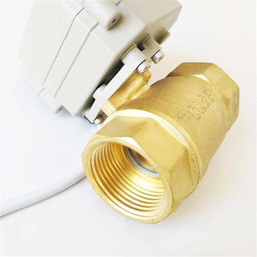 Válvula de bola motorizada 2 cables CR301 latón rosca BSP 5V 6