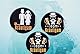 Lustiges Junggesellenabschied-Set für den Bräutigam – Reflektierende Weste + 1 Bräutigam-Badge + 12 Freunde-Badges JGA Accessoires Männer Geschenkidee für Junggesellenabschied