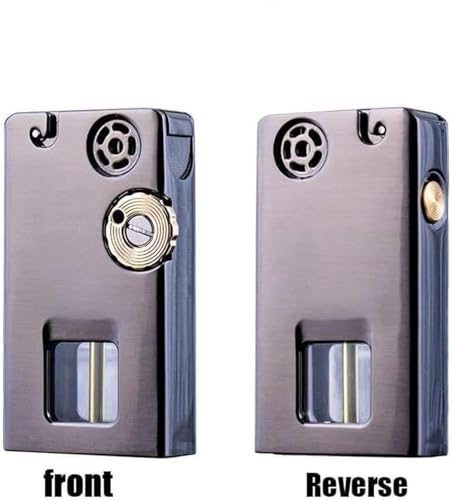 Encendedor de queroseno vintage con diseño transparente y acabados retro 6