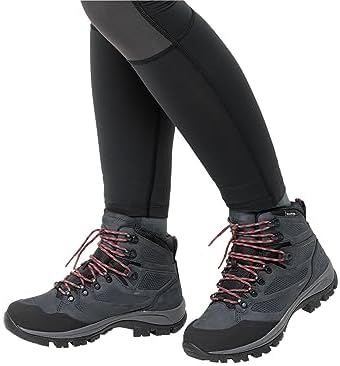 Jack Wolfskin Unisex Rebellion Texapore Mid W Hiking Shoe, Grey/red, 6 US Men | Image 2