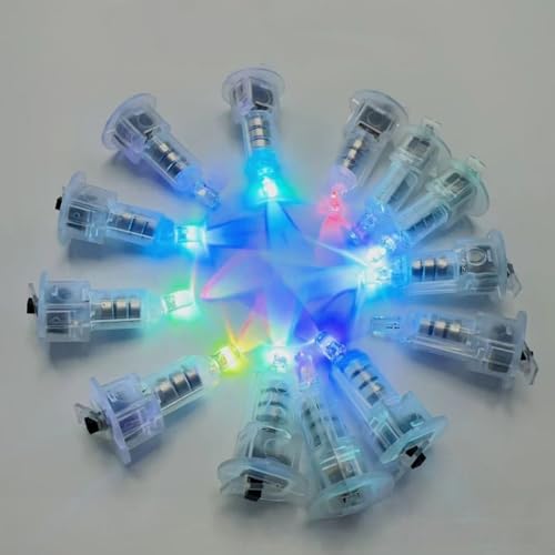 DUOLEIMI �� led ���C�g �o���[�����C�g ���d�� 15�� �~�j �C���~�l�[�V���� ���Ղ� �p�[�e�B�[ �C�x���g ������ ���� �N���X�}�X ���� �{�^���d�r (�ʐF)