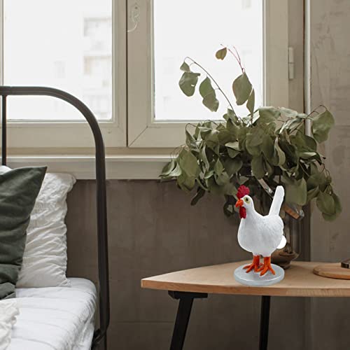 Verenix Chicken Egg Lamp Lifelike Resin Light-Up Easter Eggs Lamp 3D Led Night Lights, The Chicken Lays A Glowing Egg With Usb Light (White, One Size) #TOP4