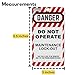 Harrier Hardware 40-Pack Lockout Tagout Tags, 3 x 5.5-inch, OSHA Compliant Lock Out Tags