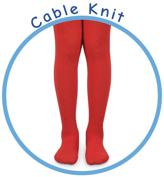 Jefferies Socks Girls 2-6X Cable Tight4
