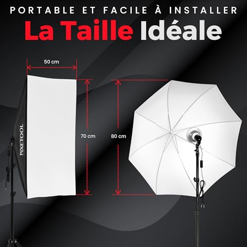 PIXETOOL Studio Photo et Éclairage - Softbox - Fond Vert avec Support – vue 4