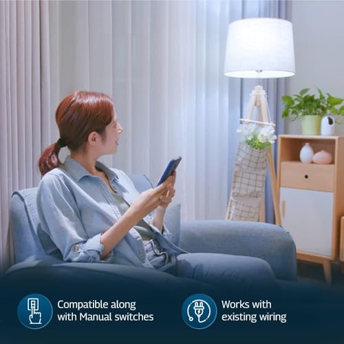 Image of Wipro Smart Switch Module, 1 Switch Control Compatible with Alexa & Google Home (Pack of 1,White)