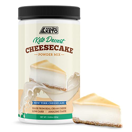 Amazing Keto Dessert Powder, Cream Cheese Powder, Gluten Free, Cheesecake Powder, Made from Real Cheese, Low Carb, Amazing Taste, Keto Approved, High Fat Content (NY Cheesecake)