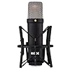 Rode NT1 Signature Black Studio Microphone with Keepdrum Straight Microphone Stand #3