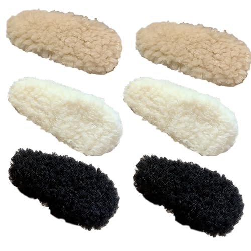 Pince à cheveux en peluche douce pour fixer votre frange lors de la routine beauté