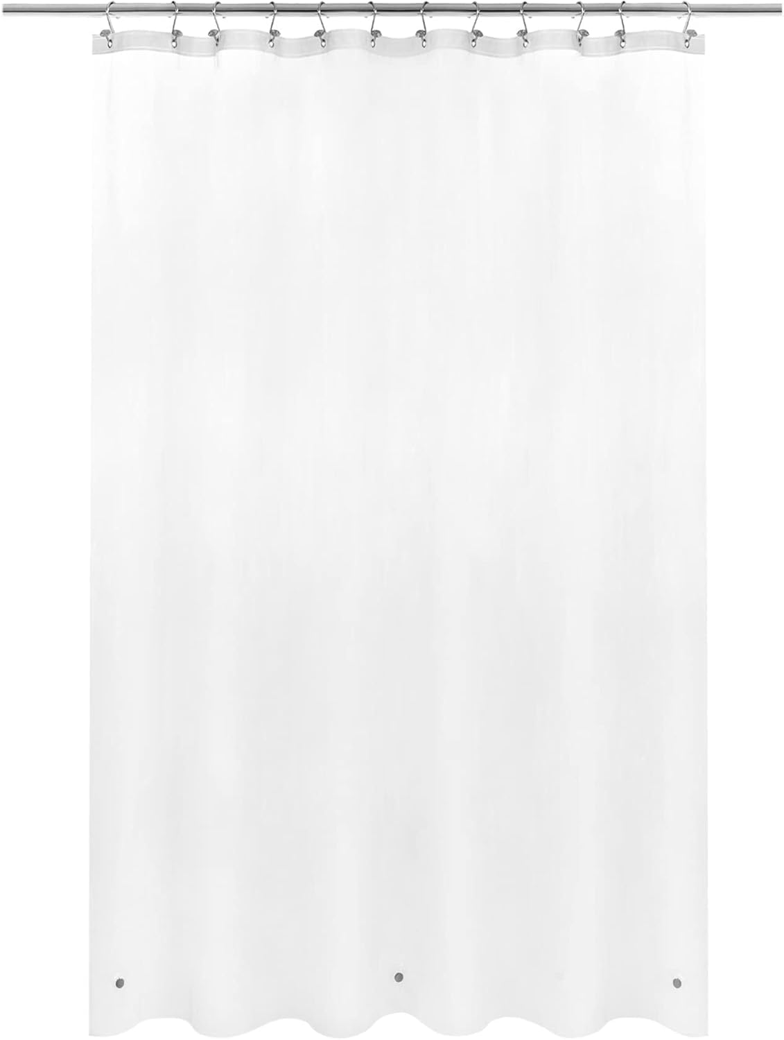 Barossa Design Frosted Shower Curtain Liner Waterproof PEVA, Frost, 69x70