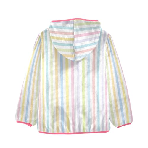 GuoChe Multicolored Stripes Baby Boy Fleece Jacket Hoodies2
