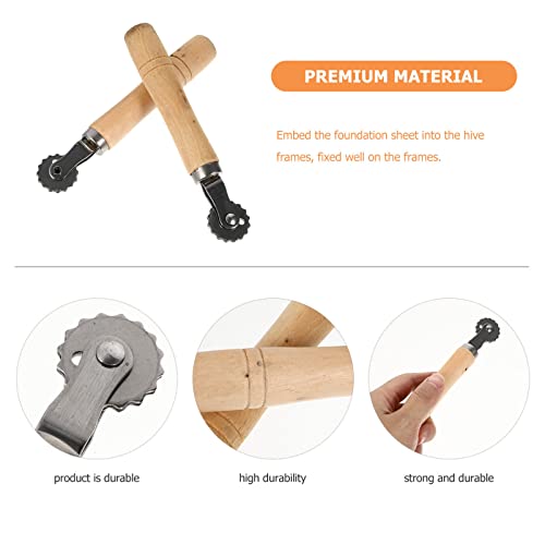 Balacoo Suprimentos Para Apicultura 2 PCS SPUR Whehive Roda Beehive Ferramenta de Ferramenta Bee Hiv