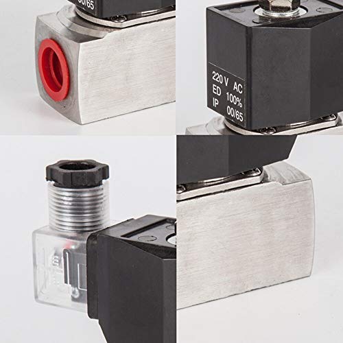 Électrovanne à acide haute performance en acier inoxydable 150 C - 7