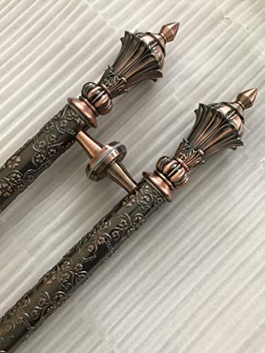 135 Victorian Style European-Style Door Pull Hand Carved Glass Door Handle Aluminum Alloy Entrance Entry Store Front Solid Wood Timber Door Pull Push Handlesets Double-Sided (70 Inches /1800X51Mm) #TOP21