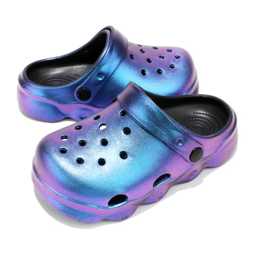 Image of Girls' Clogs for Toddlers & Kids Lightweight Garden Shoes Breathable Slip-on Slides Sandals Slippers Children's Beach Water Shoes
