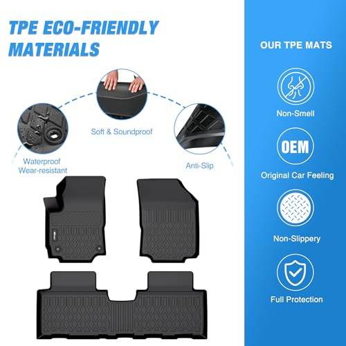 Image of Nilight TPE Floor Mats for Chevy Equinox GMC Terrain
