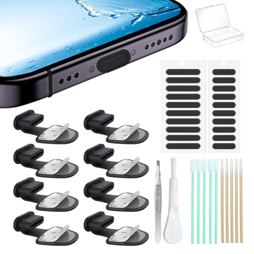 Malla protectora integrada en este tapón tipo C antipérdida para iPhone 16 y 17