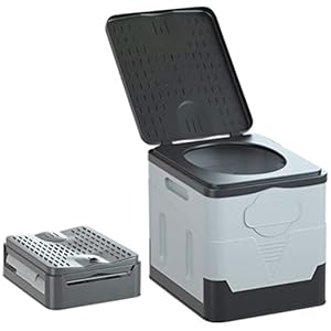 Inodoro plegable de camping, inodor...
