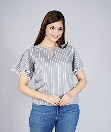 Image of ANJAYA Women's Printed Rayon Top Dress