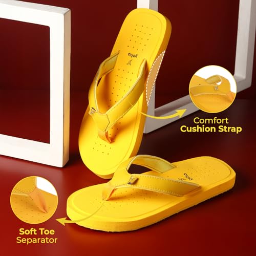 Image of YOHO ArchFlex orthopedic slippers for men | Arch support for pain relief | Soft, Anti-Skid, lightweight | comfortable padded straps flip flops for Everyday