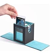 Magic Deck Box MTG Commander - Magnetische Kaartenbox 100+ Kaarten, Zwart Leer Met Kijkvenster