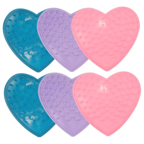 Abaodam Éliminateur D'épines De Rosiers en Silicone 6 Pièces, Outil Pratique pour Fleuriste Et Jardinage, Petit Format Cœur Multicolore, Suppression Rapide des Épines pour Ateliers Floraux