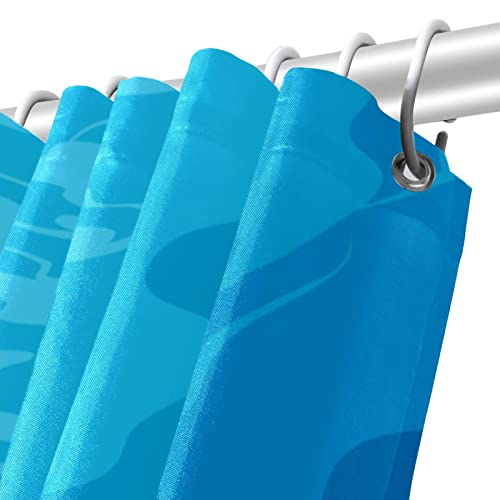 Rideau de douche poissons evite les projections eau salle de bain - 6