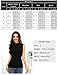 Imagen de Totatuit Tank Tops Mujer Elegante sin Mangas Camiseta Ajustada Cuello Medio Alto Top de Punto Sexy Versátil para Oficina o Fiesta Negro